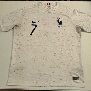 ❤️ Nike France Men's Away Jersey 2018 Legend Griezmann #7 - White